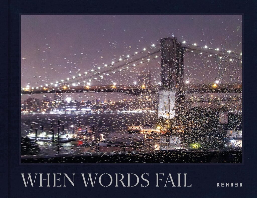 Cover of When Words Fail, New York twilight photo book about grief and resilience by Pamela Thomas-Graham