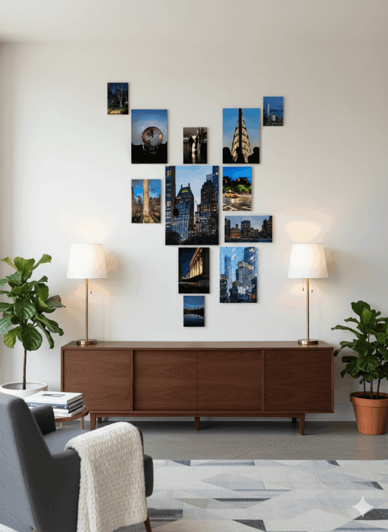The Gilded Hour Gallery Wall