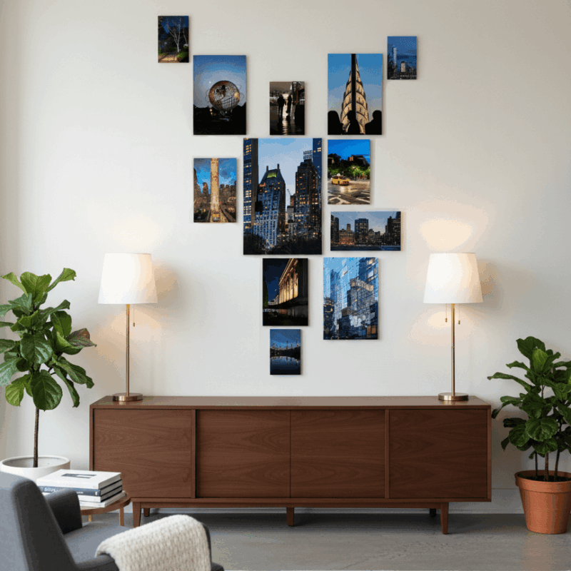 The Gilded Hour Gallery Wall