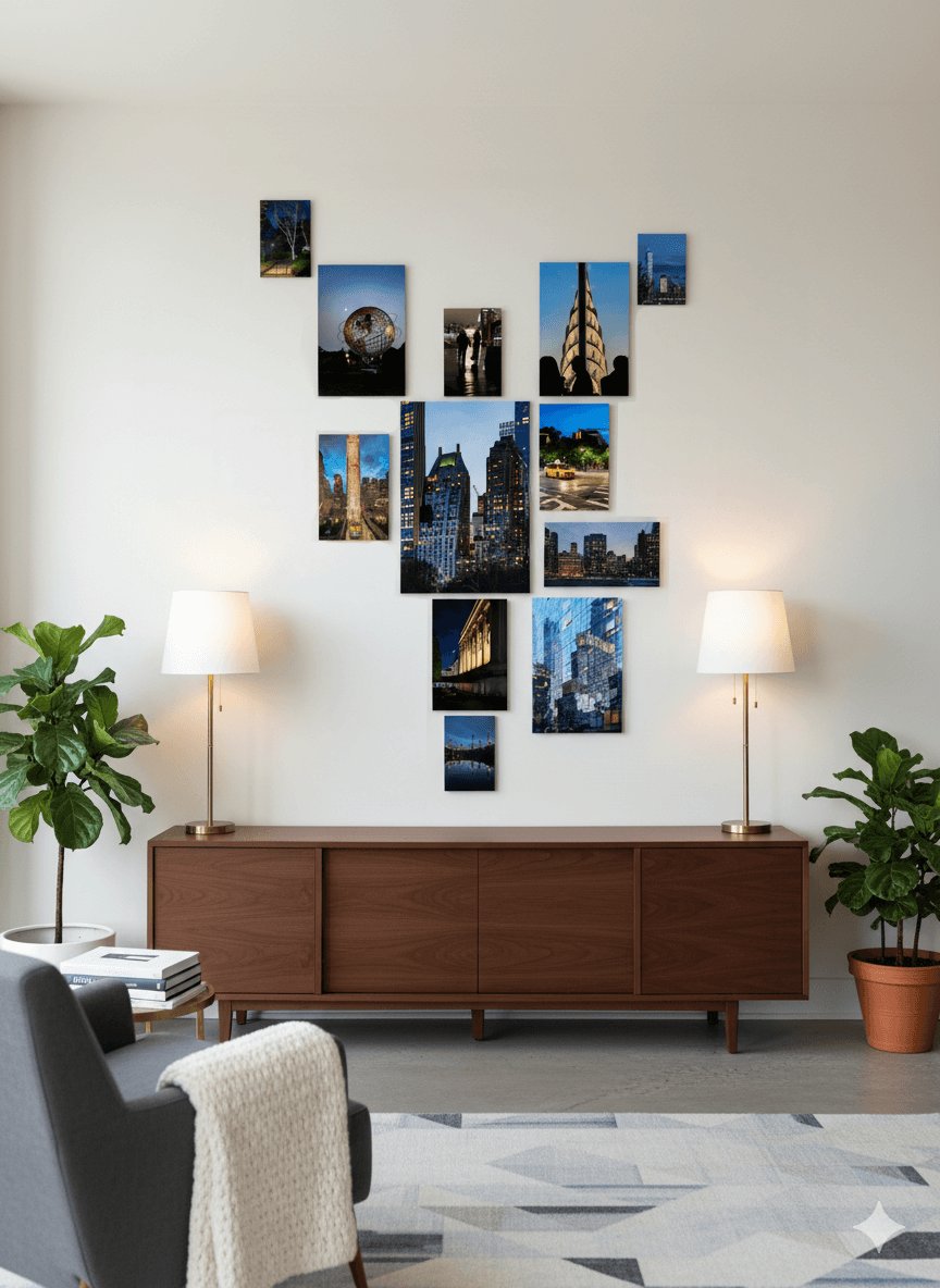 The Gilded Hour Gallery Wall