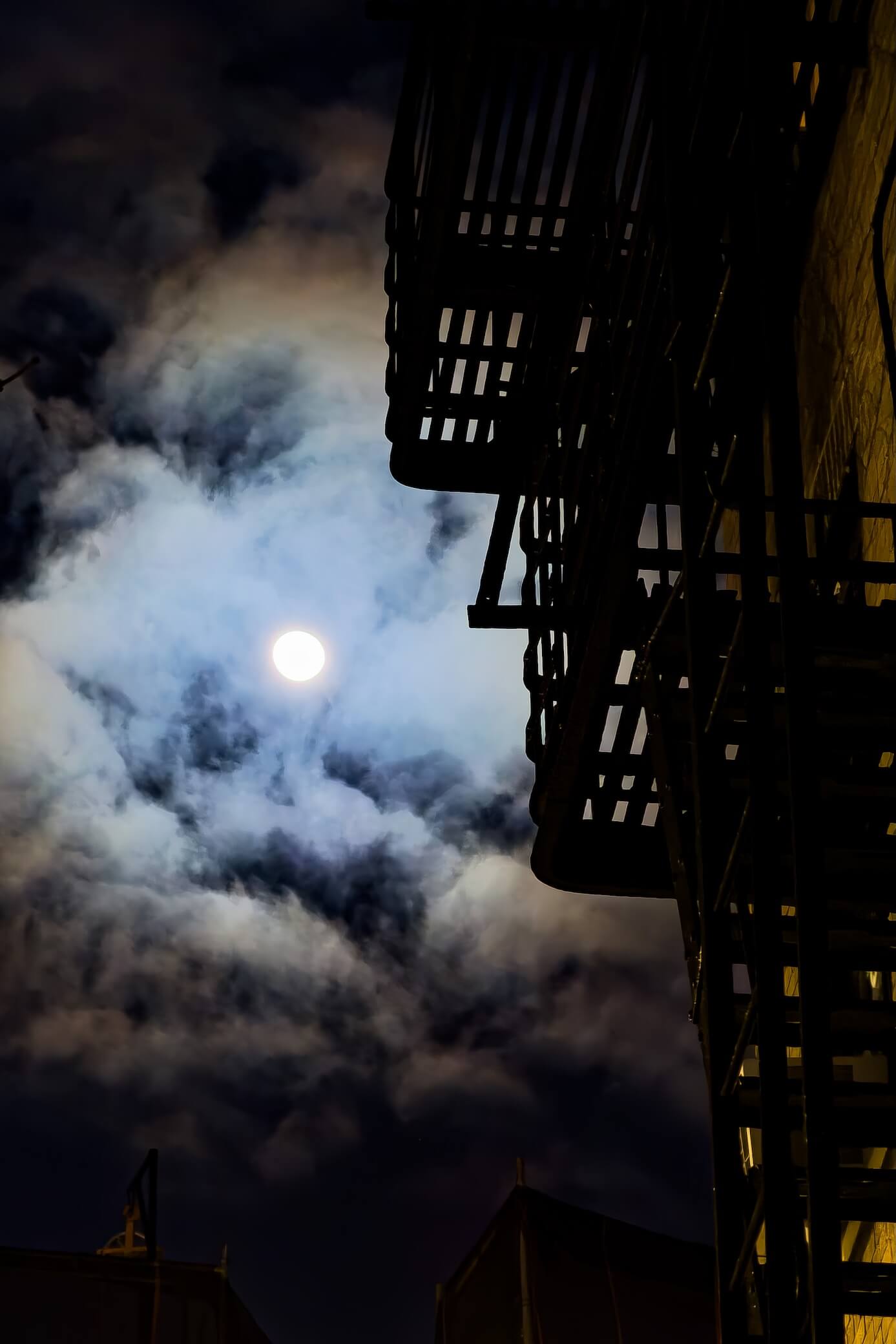 Moonlight Fire Escape