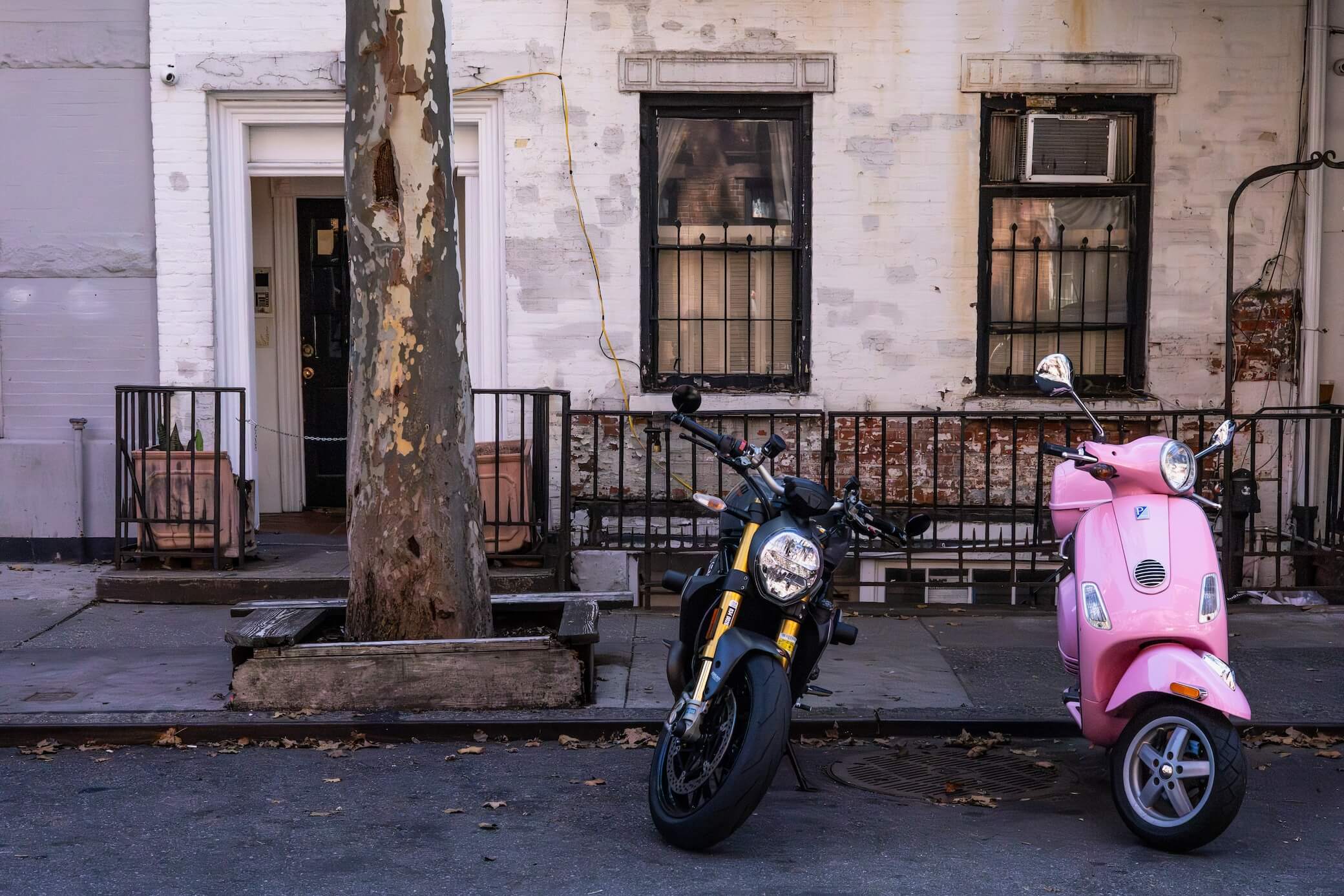Pink Vespa Morning