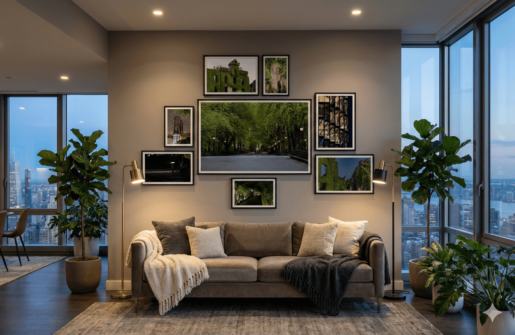 The Green Hour Gallery Wall